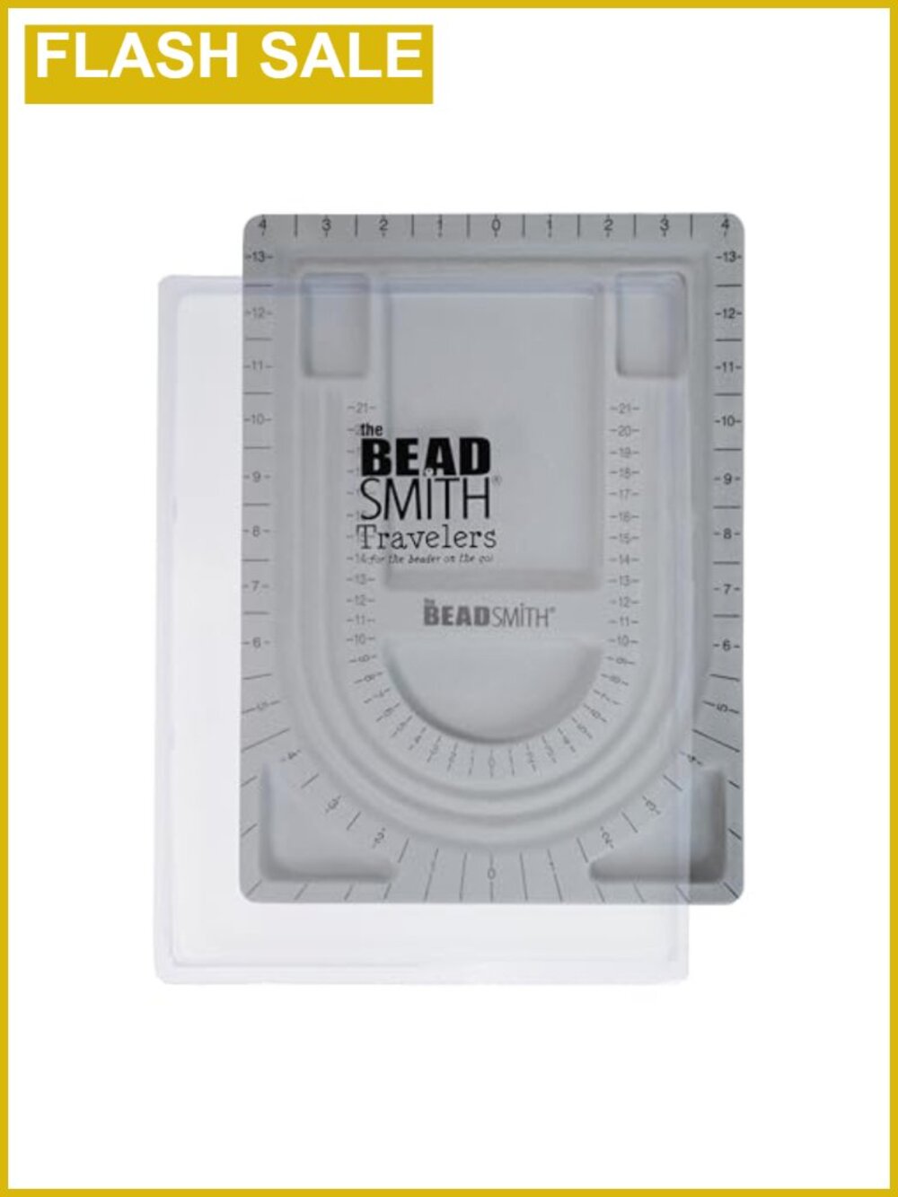 Bead Board with Cover Flocked Beading Jewelry Making Tray